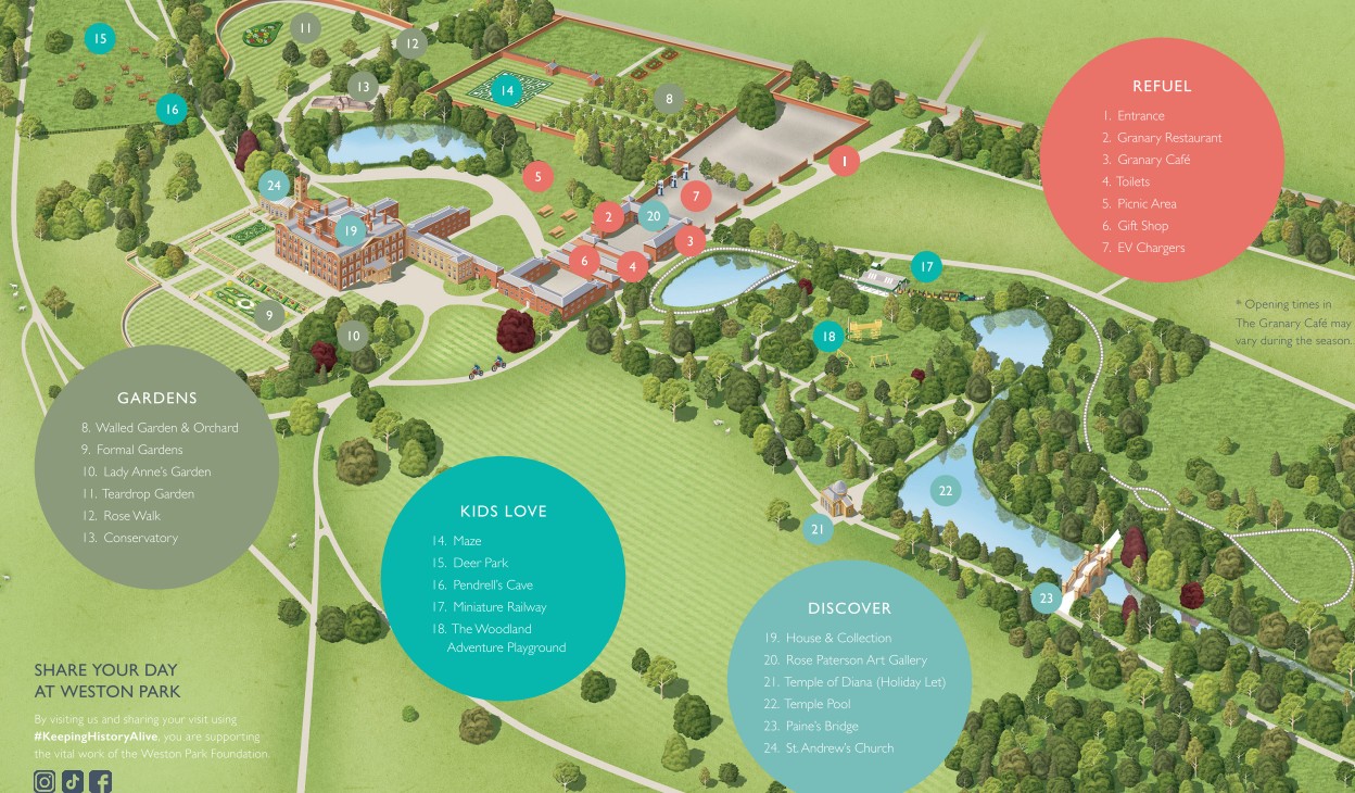 Weston Park map