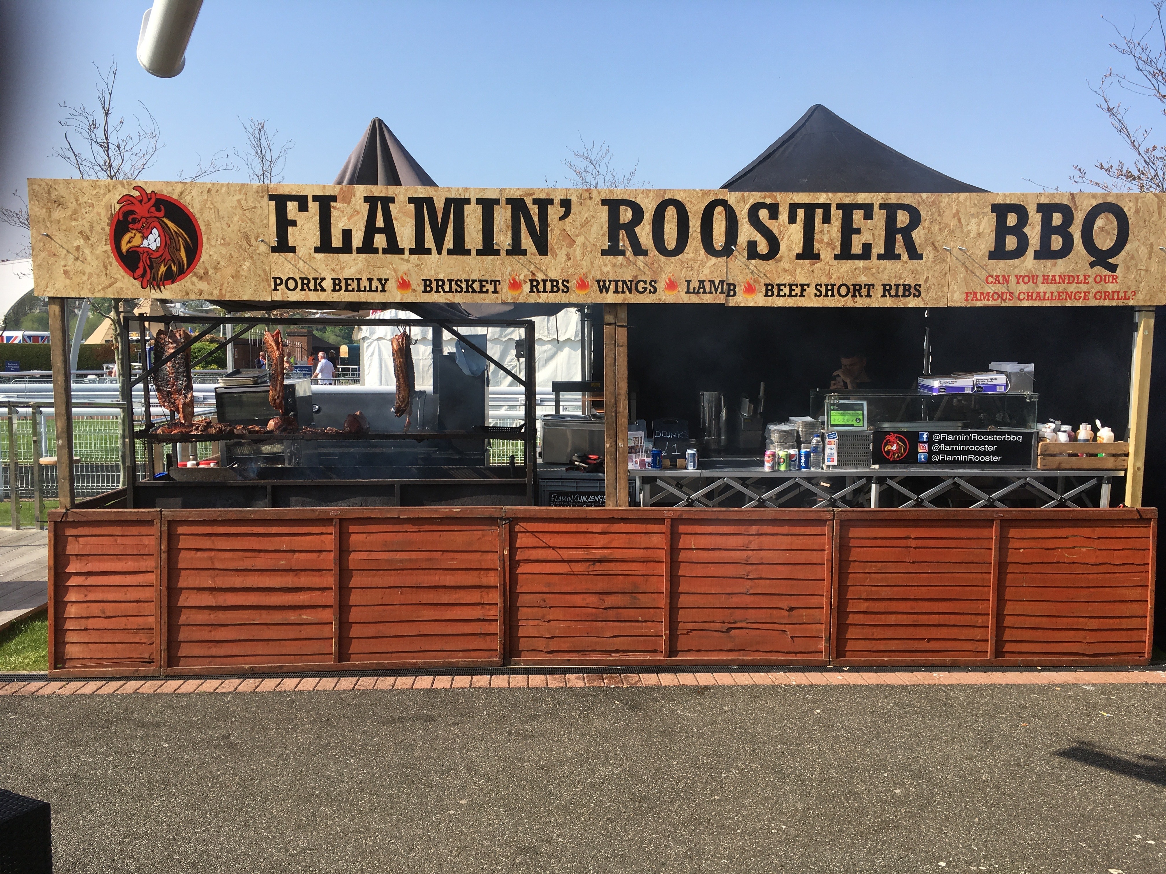 Flamin rooster BBQ 