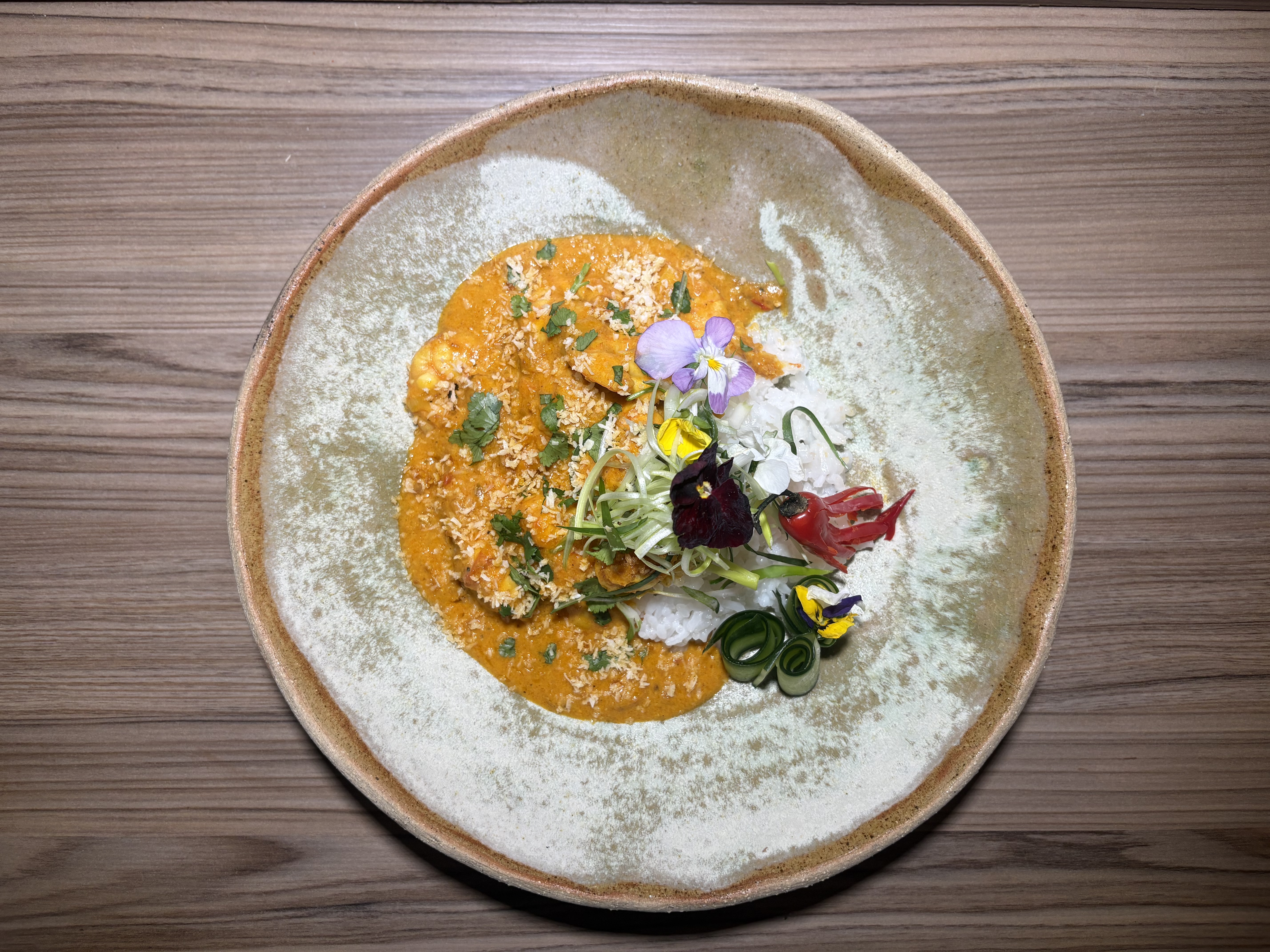 Prawn and Coconut Curry with Toasted Coconut